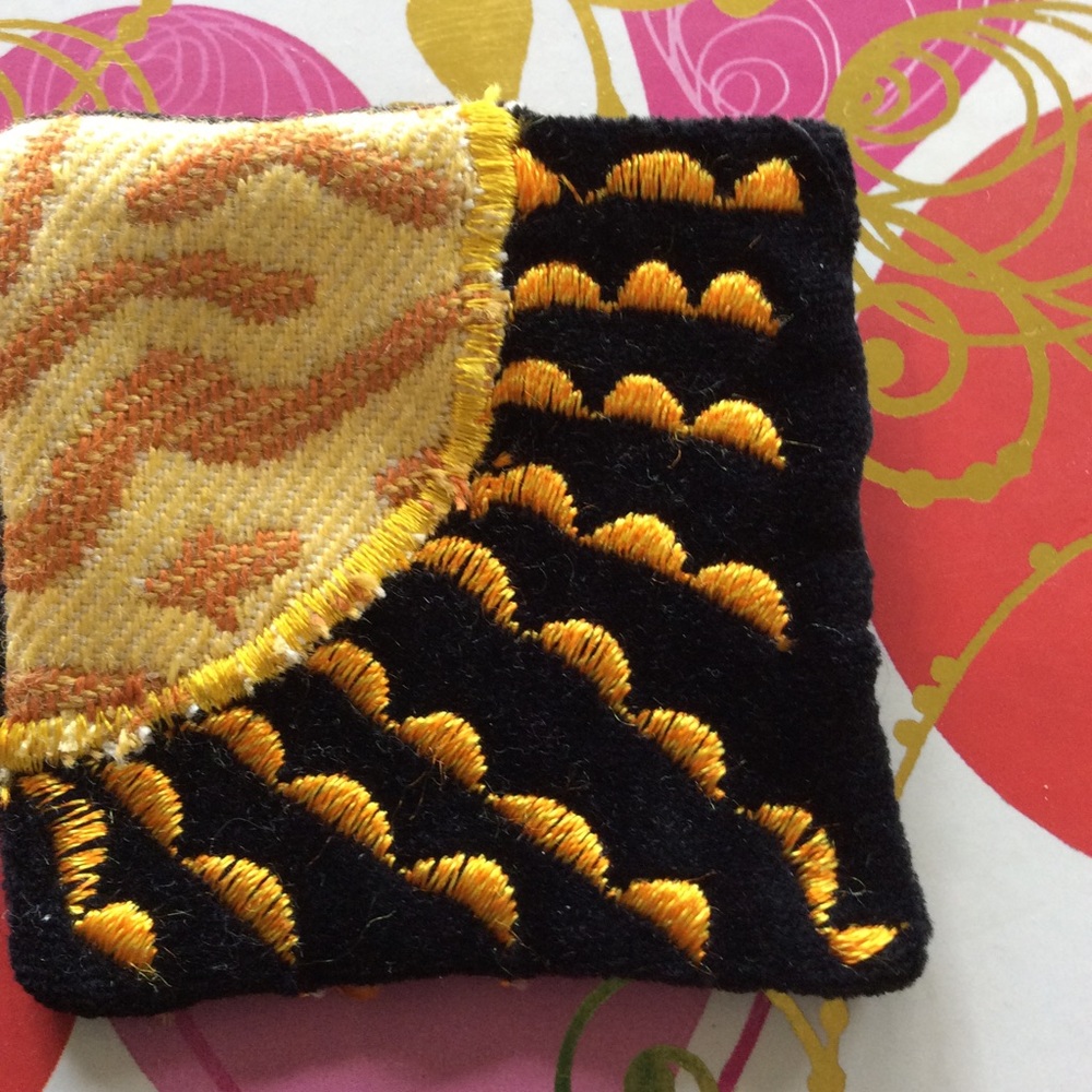 Artisan sunshine pin brooch